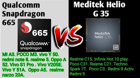 Snapdragon 430 vs Helio G35: tests and benchmarks .